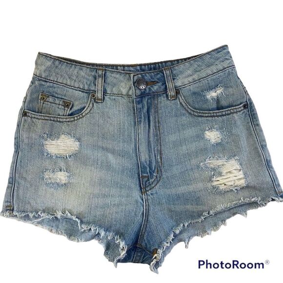 BDG High Rise Dree Cheeky Jean Shorts - Picture 1 of 15